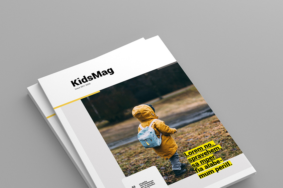 Kidzmag Magazine Template, a Magazine Template by inspirasign (Photo 2 of 9)