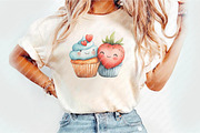 Perfect match kawaii clipart, an Illustration by Watercolor design (Thumbnail 5 of 11)