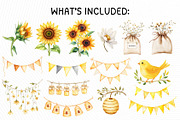 Bee and Honey Clipart Bundle, an Illustration by PassionPNGcreation (Thumbnail 4 of 12)