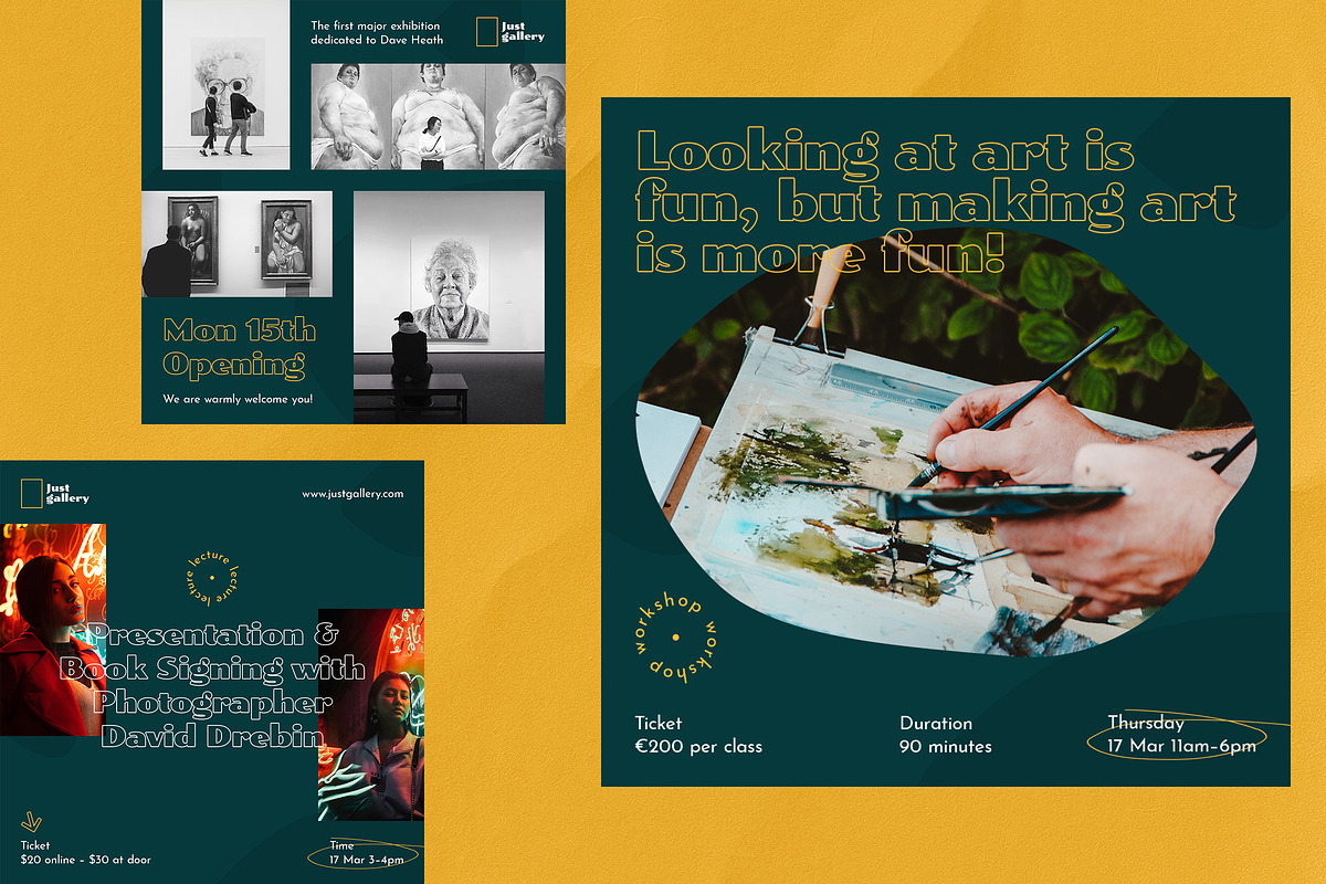 Just Gallery Instagram Posts&Stories, a Social Media Template by Andrew Skoch Design (Photo 6 of 8)