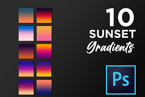 Photoshop Sunset Gradient Collection