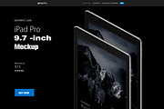 Isometric Apple iPad Pro 9.7 Mock-up, an iPhone Mockup by IsometricWorld (Thumbnail 2 of 12)