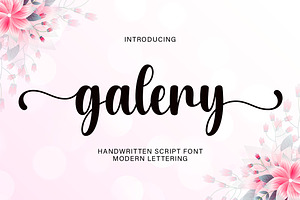 Galery, a Script Font by DN Creative