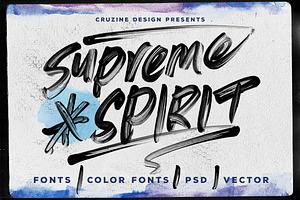 Supreme Spirit Brush Font