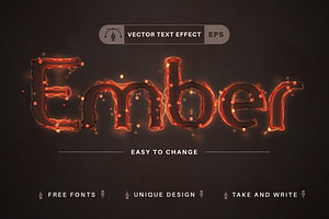 Ember - Editable Text Effect