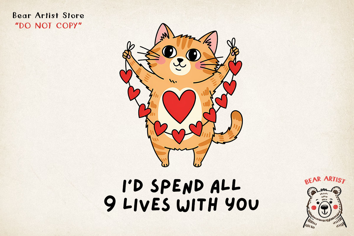Valentine Cat PNG Bundle, a Graphic by GlitterCraft (Photo 57 of 101)