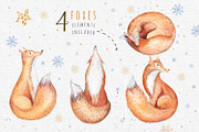 Watercolor foxes collection, a Decorative Illustration by Peace ART (Thumbnail 2 of 5)