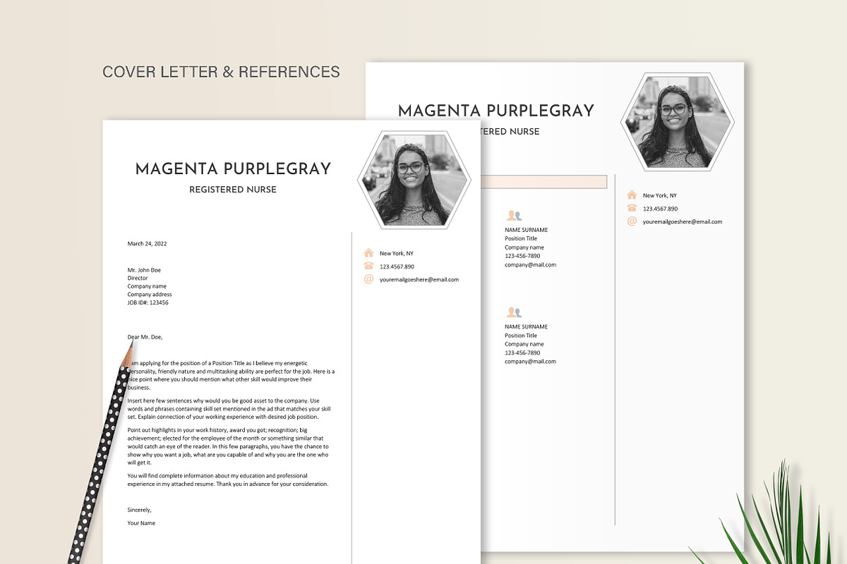 Medical Resume Template Word, a Resume Template by Stanin Studio (Photo 4 of 10)