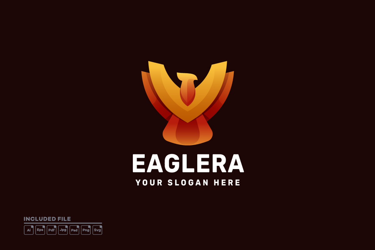 Eagle Gradient Colorful Vector Logo, a Branding & Logo Template by yuanesei
