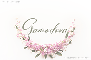 Gamodora, a Script Font by Quothron (Thumbnail 1 of 5)