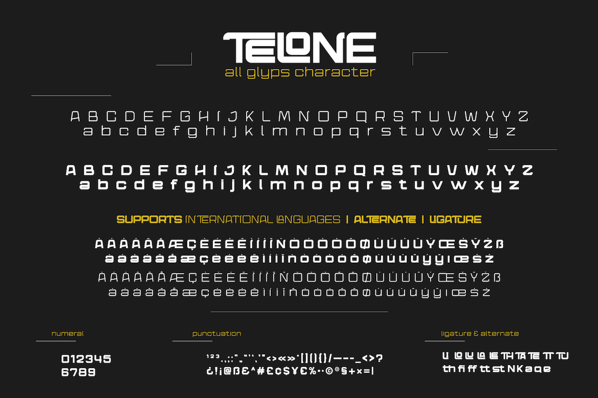 Telone, a Sans Serif Font by twinstd (Photo 10 of 11)