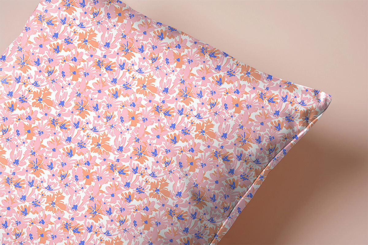 Summer Pink Flowers, a Pattern Graphic by MalyskaStudio (Photo 4 of 14)