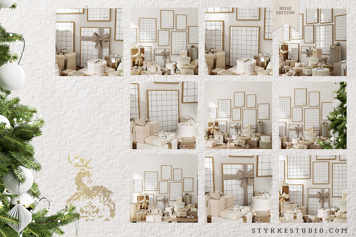 Christmas Mockup | Frame Gallery, a Household Mockup by Stykke Studio (Photo 6 of 7)