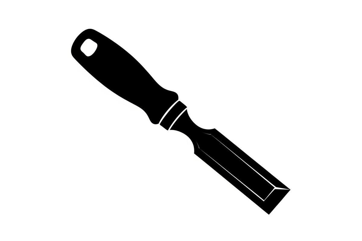 Wood Chisel Tool Silhouette Bundle, a Graphic by Gfx_Store (Photo 7 of 10)