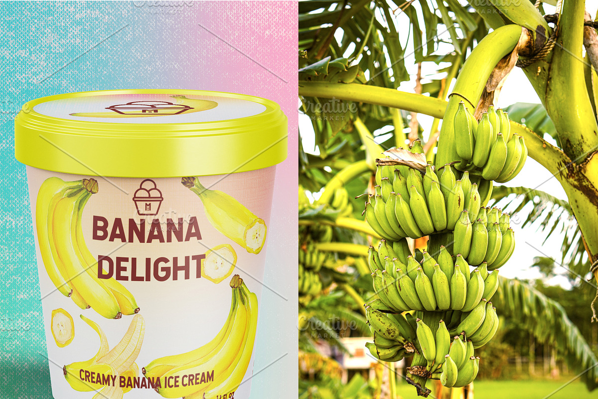 Watercolor Bananas Illustration Set, a Food Illustration by Olexandra Mur (Photo 8 of 9)