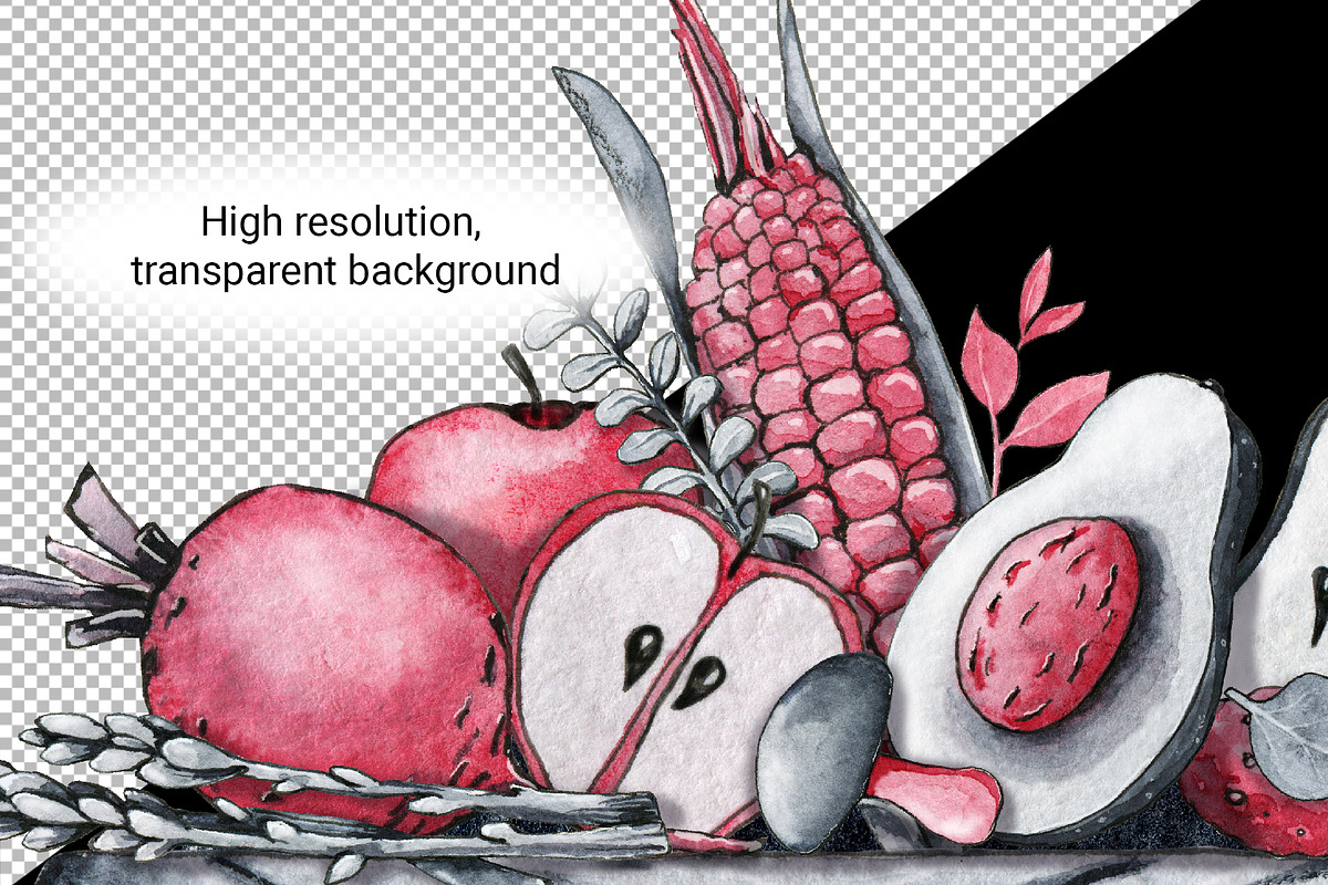 Chef cook, clipart, digital paper, a Food Illustration by Artmanata (Photo 6 of 18)