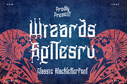 Wizards Spllesru - Blackletter Font, a Blackletter Font by Dhabee (Thumbnail 1 of 16)