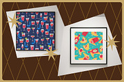Mid-Century Cocktail Patterns, a Pattern Graphic by Firowerk (Thumbnail 2 of 4)