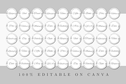 INSTAGRAM HIGHLIGHT COVERS, a Social Media Template by The Little Lily Studio (Thumbnail 3 of 5)