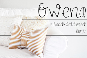 GWENA Hand Lettered Font