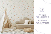 Kids Room Wallpaper Mockup Interior, a Product Mockup by Mie Mockup Studio (Thumbnail 4 of 7)