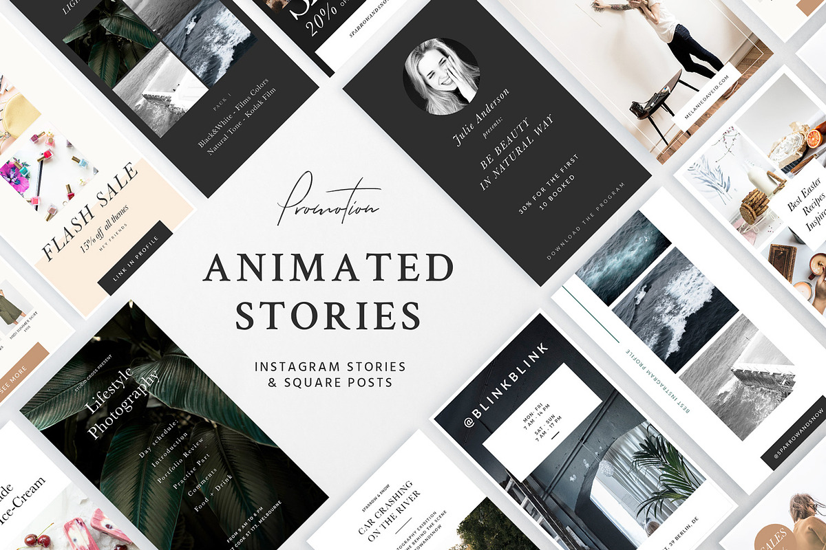 ANIMATED Stories Templates, a Social Media Template by Sparrow & Snow (Photo 1 of 11)