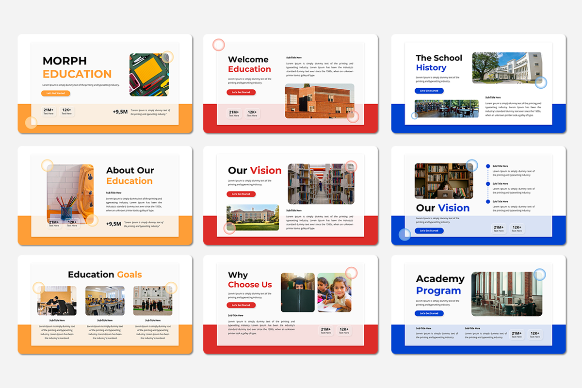 Morph Education - Google Slides, a Presentation Template by Iqsiart Studio (Photo 2 of 3)