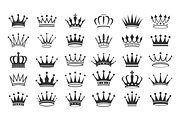 Crown Vector Icons Set, an Object Graphic by Gomolach (Thumbnail 2 of 2)