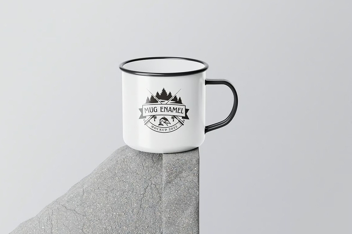 Enamel Mug Mockups, a Cups & Container Mockup by Se٧enStudio (Photo 3 of 5)