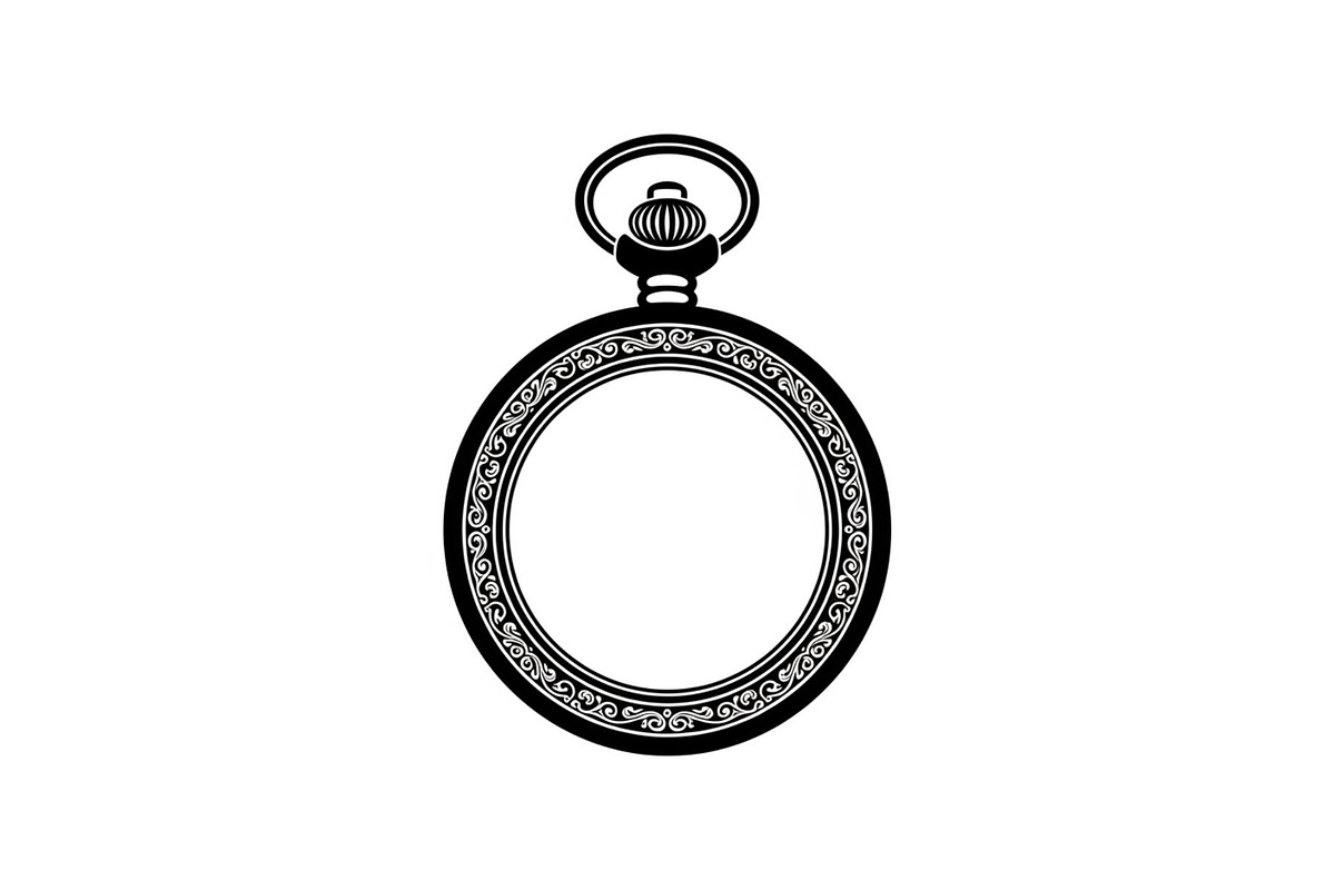 Vintage Pocket Watch SVG Bundle, an Illustration by yasushie (Photo 21 of 31)