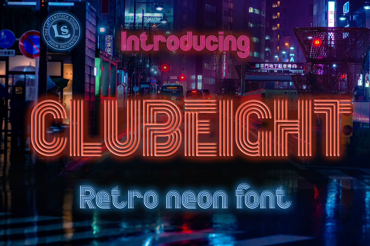 Clubeight, a Script Font by LetterStock (Photo 1 of 7)