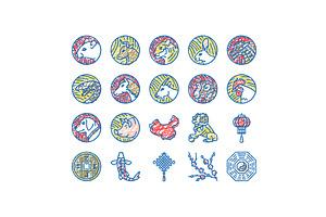 Chinese Horoscope And Accessory, an Object Illustration by pikepicture