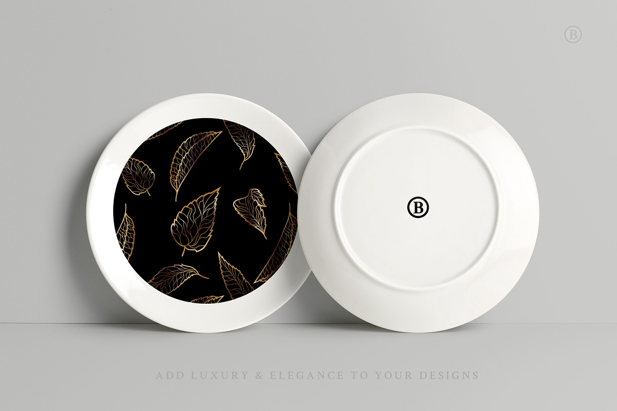 WOW Golden Botanical Patterns, a Pattern Graphic by AndrewPixel (Photo 6 of 7)
