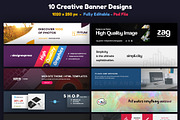 10 Creative Banner Design, a Templates & Theme by Awns Creators (Thumbnail 2 of 2)