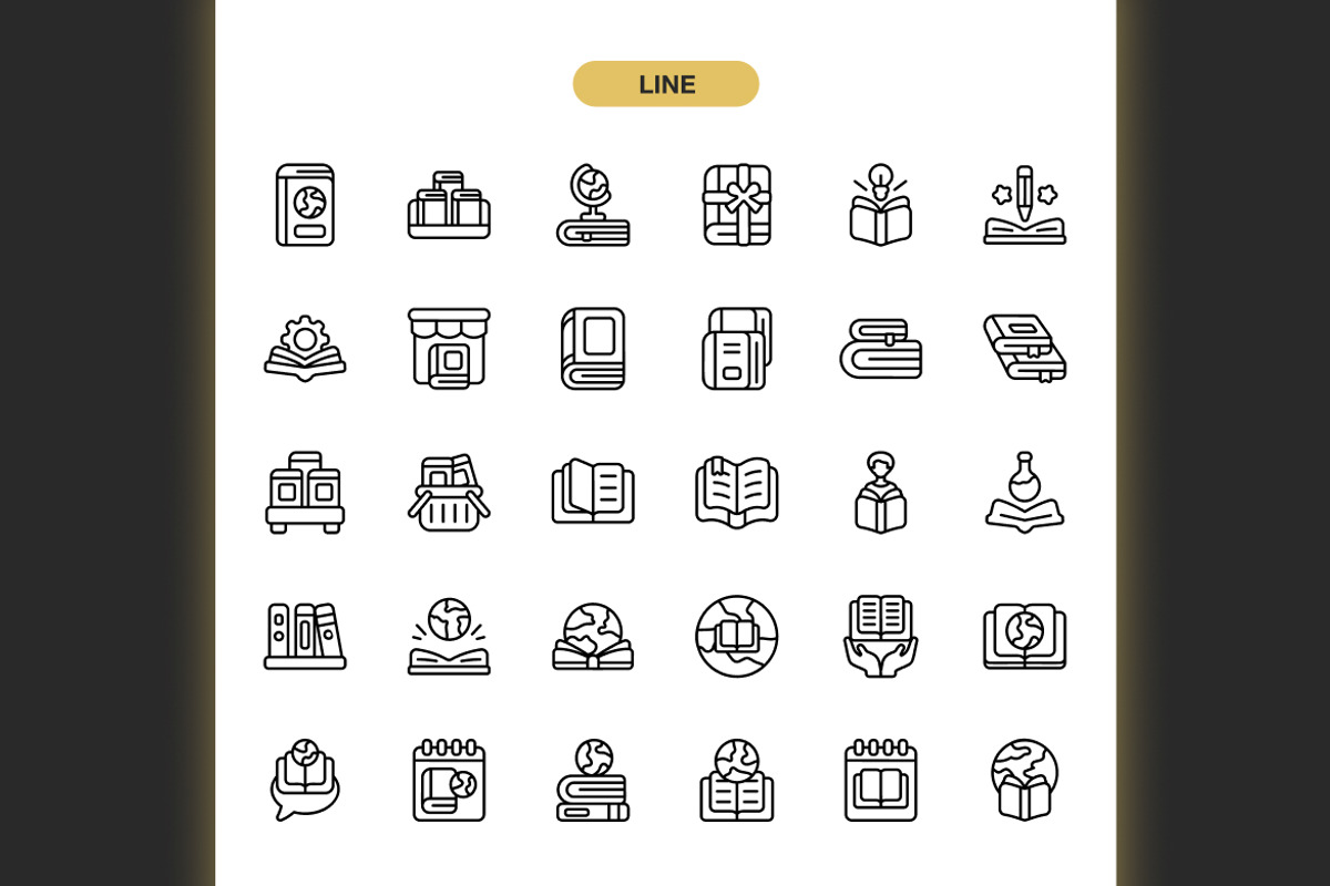 World Book Day Icons, an Icon by Spacepixel Creative (Photo 2 of 3)