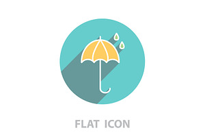 Umbrella Icon Line. Vector