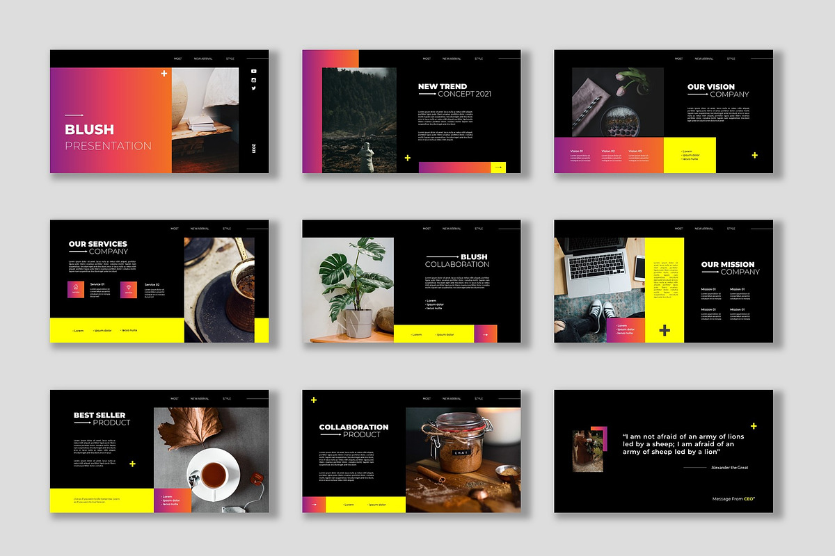 Blush Google Slides Template, a Presentation Template by GridlineType (Photo 3 of 9)