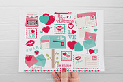 Valentine Love Letters Clipart, an Illustration by MyClipArtStore (Thumbnail 2 of 3)