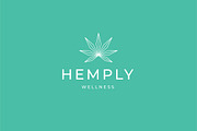 Hemp/CBD Logo Template, a Branding & Logo Template by GudBrand Studio (Thumbnail 1 of 8)