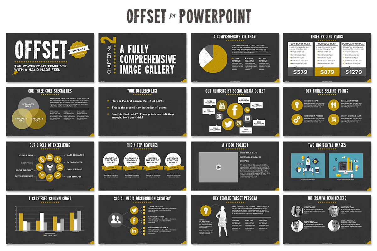 Offset Powerpoint Template, a Presentation Template by Blixa 6 Studios (Photo 9 of 9)