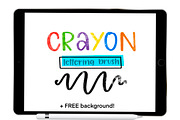 Crayon Procreate Lettering Brush, a Brush Add-On by Blue Strawberry Studio (Thumbnail 1 of 7)