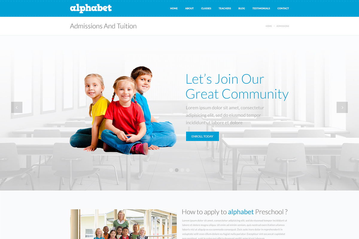 Alphabet - Education PSD Templates, a Websites & App Template by LogoLabs (Photo 4 of 5)