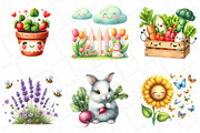 Cute Farm Garden Clipart, an Illustration by DreamPrint404 (Thumbnail 2 of 6)