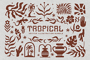 Tropical Vector Illustrations, a Decorative Illustration by GRPXSTORE (Thumbnail 1 of 7)