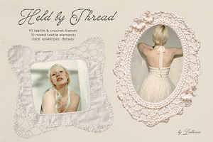Held by Threads: Lace Crochet Frames, an Object Graphic by Lidberia