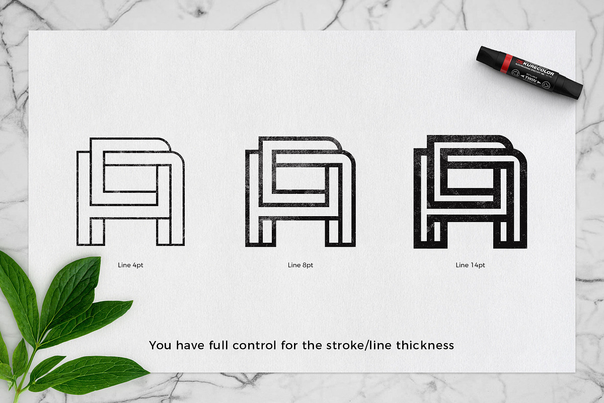 Monogram Logo Creator, a Branding & Logo Template by MockUpgrade (Photo 3 of 7)