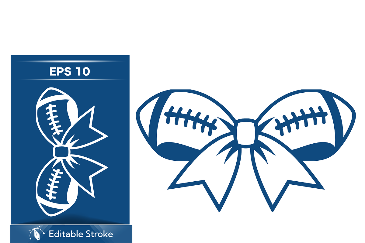 Football-Themed Bow Design, a Sport Illustration by CarWrap design (Photo 5 of 5)