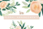 Rosa Moderna: Watercolor Floral Set, an Illustration by Aesthetic Printables (Thumbnail 4 of 7)