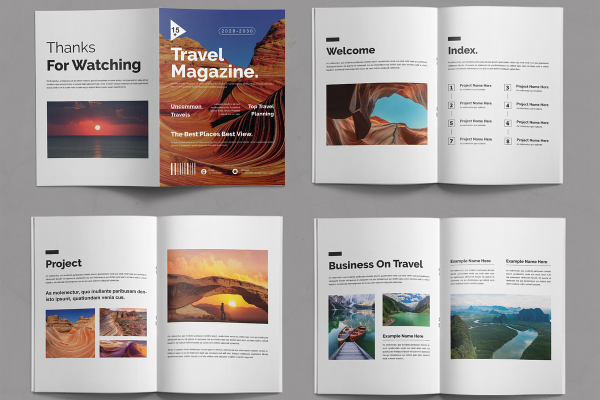 Travel Magazine Design preview 2