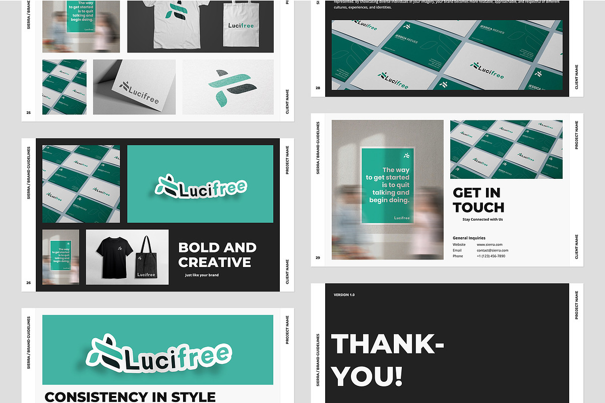 SIERRA / 2 in 1 Brand Package, a Presentation Template by Gaize (Photo 13 of 15)